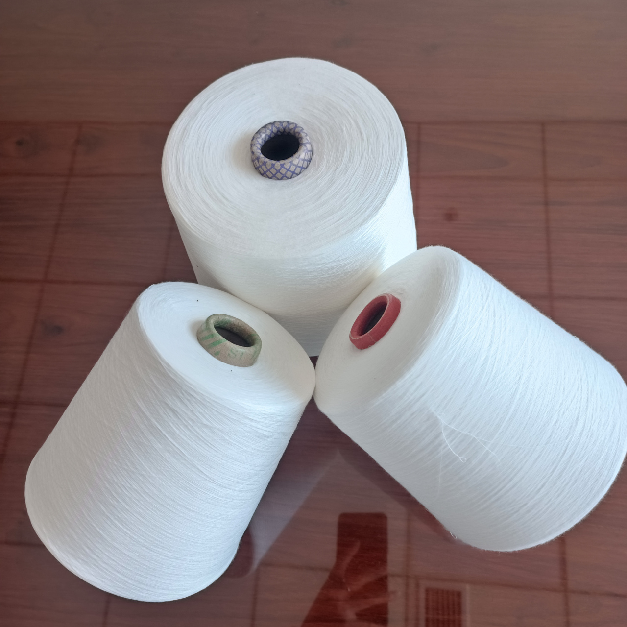 再生涤纶纱系列产品,潍坊润丰达纺织有限供应 再生涤棉纱,再生涤合股