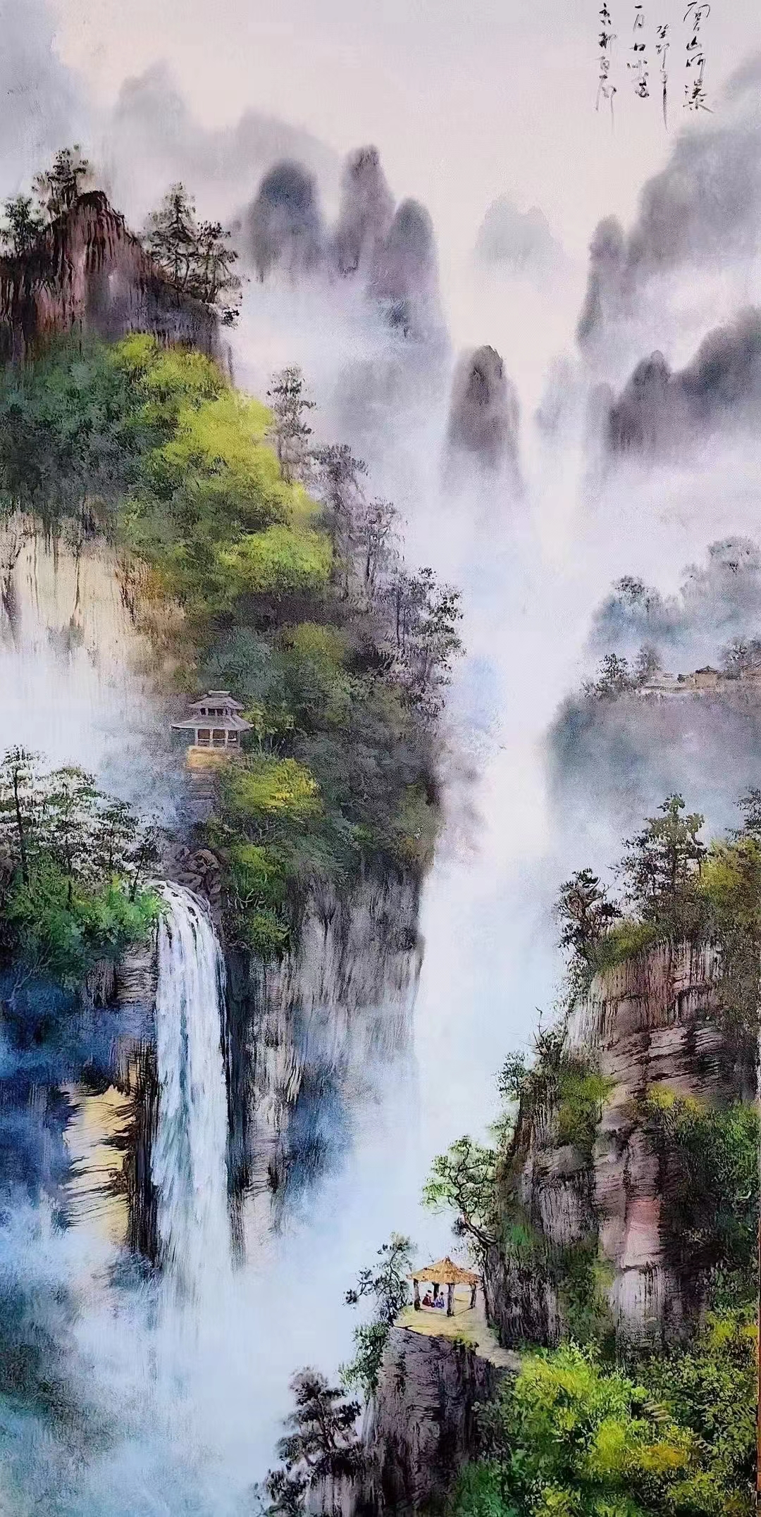 亚麻布水墨画家冯少帅老师精品油画作品欣赏支持定制  吴冠中嫡传弟子