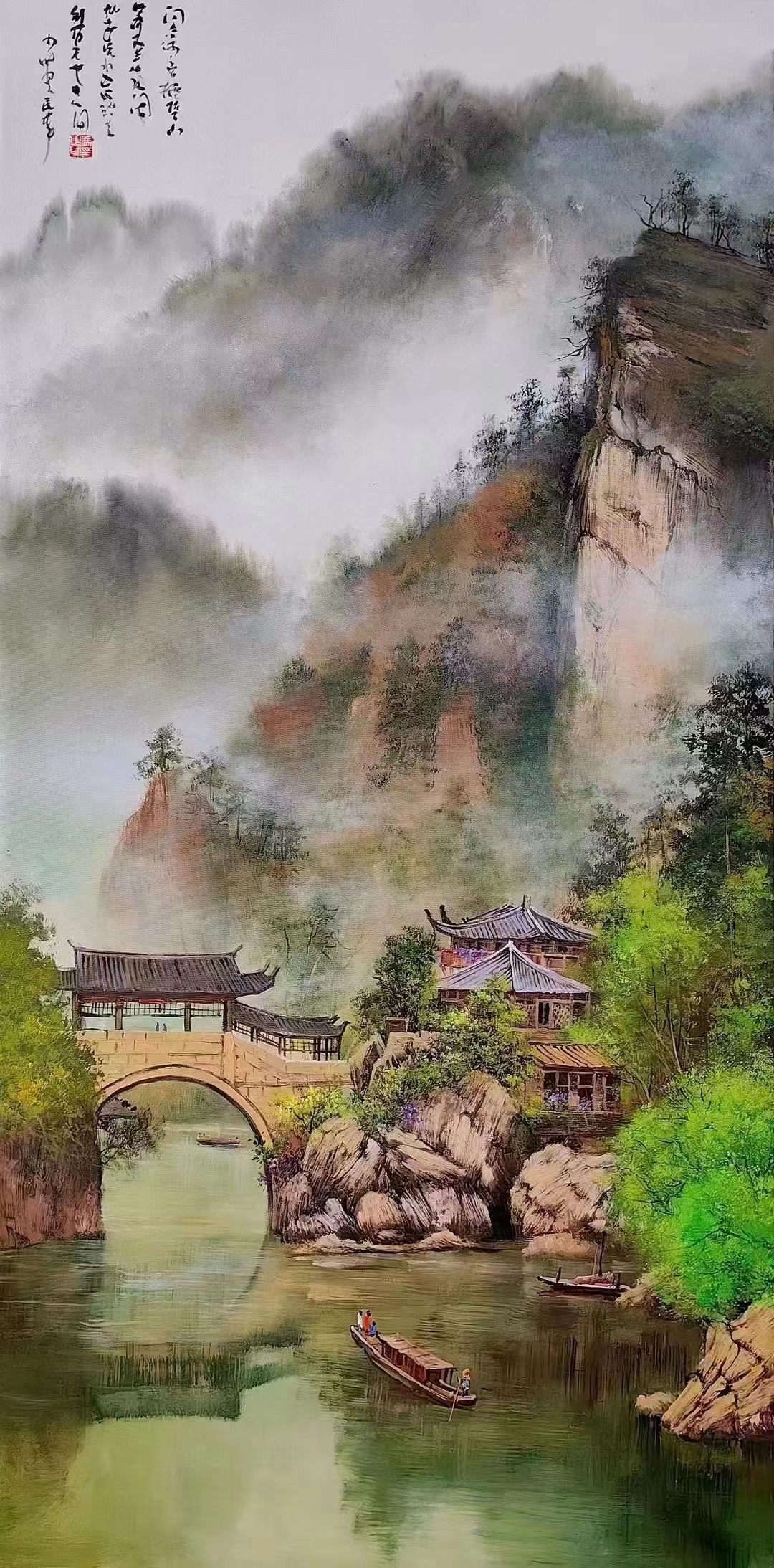 亚麻布水墨画家冯少帅老师精品油画作品欣赏支持定制  吴冠中嫡传弟子