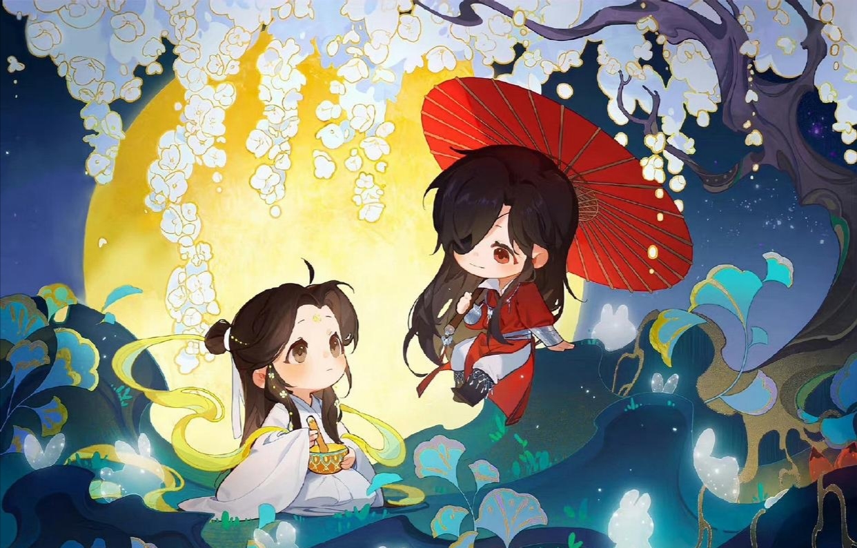 天官赐福# #二次元专属交流地# q版的花怜也太可爱了叭