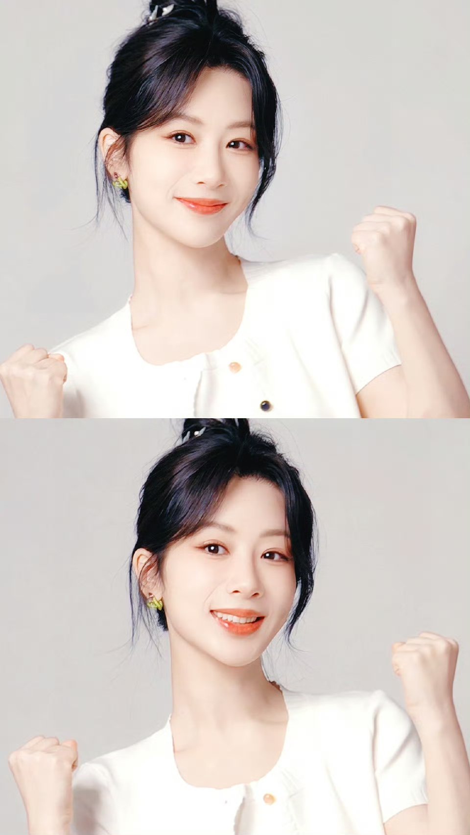 96杨紫,77小可爱99      今日妆容,犹如春日繁花,绽放在脸颊与