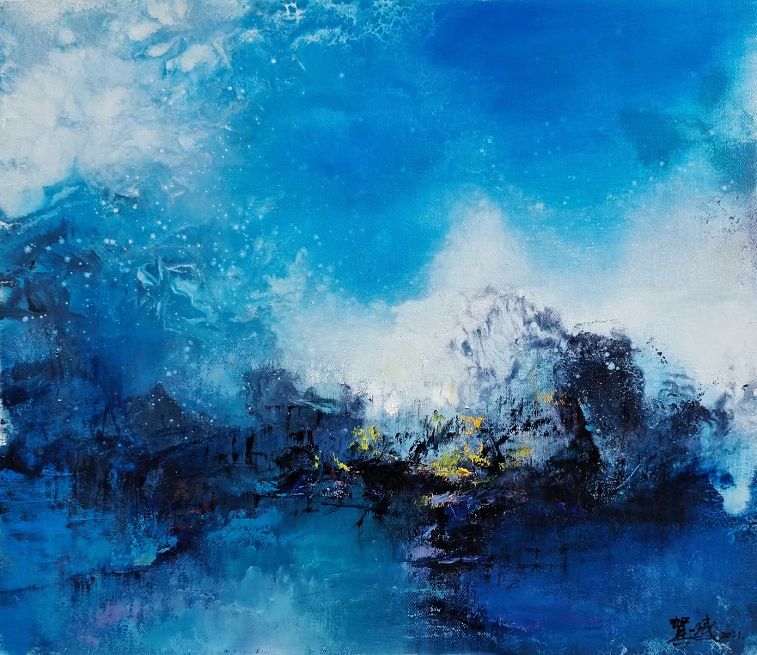 意象油画家 河南省美协理事贺一珉意象油画系列  绘画不是自然的描摹