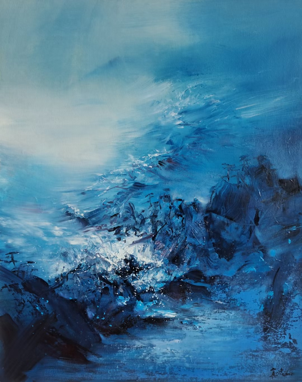 意象油画家 河南省美协理事贺一珉意象油画系列  绘画不是自然的描摹