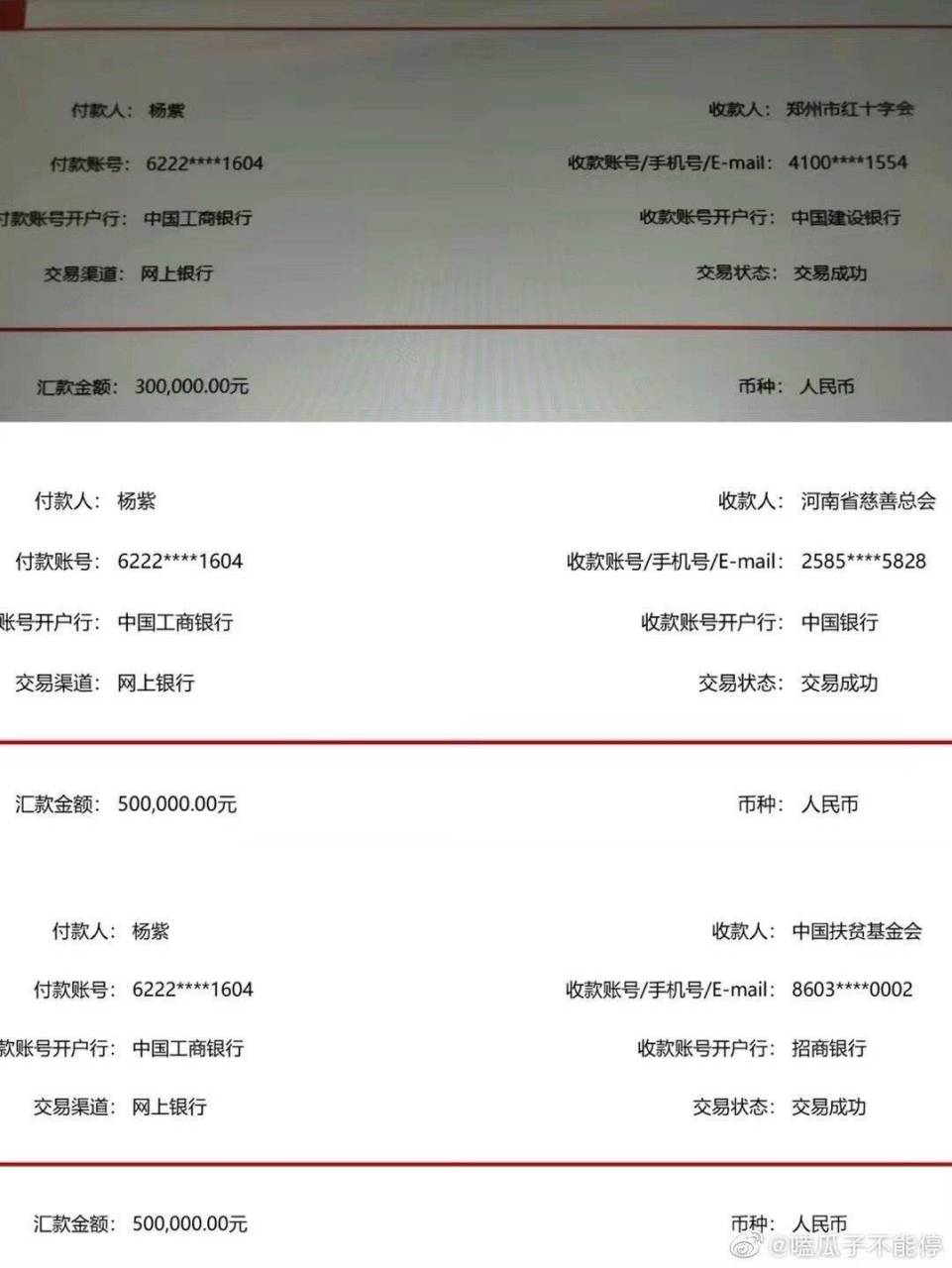 杨紫多渠道捐款130万驰援河南 #杨紫# #杨紫余生请多指教# #杨紫萌探
