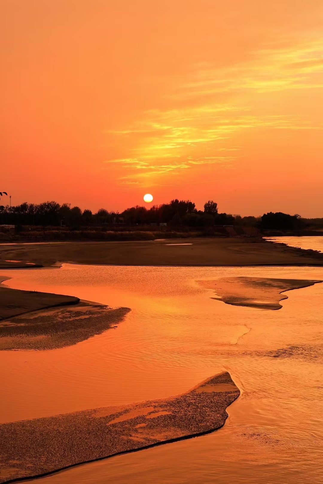 这次回郑州,一时兴起,决定奔赴一场与黄河落日的浪漫之约