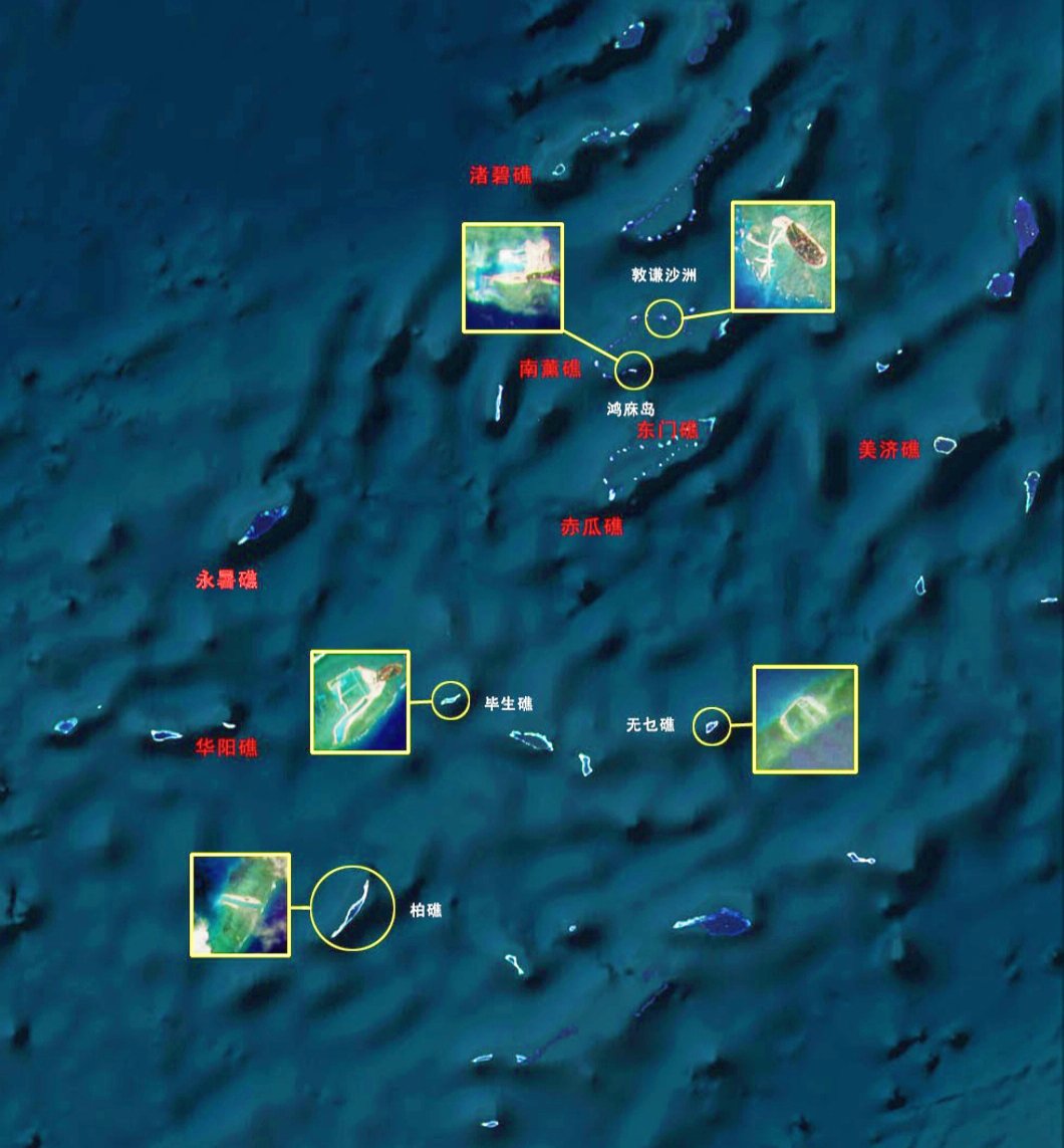 南海岛礁扩建最新消息图片