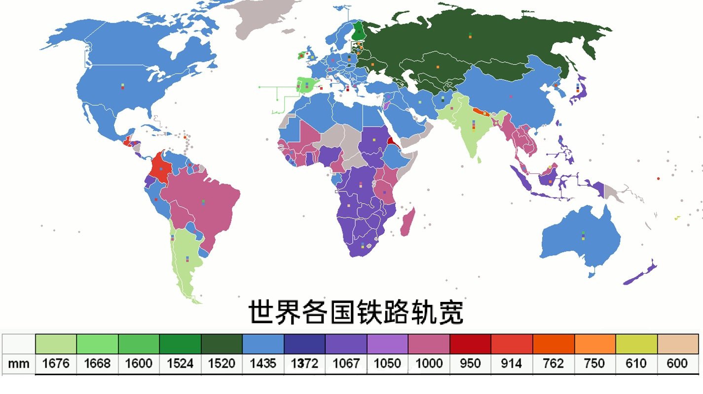 世界铁路网分布图图片