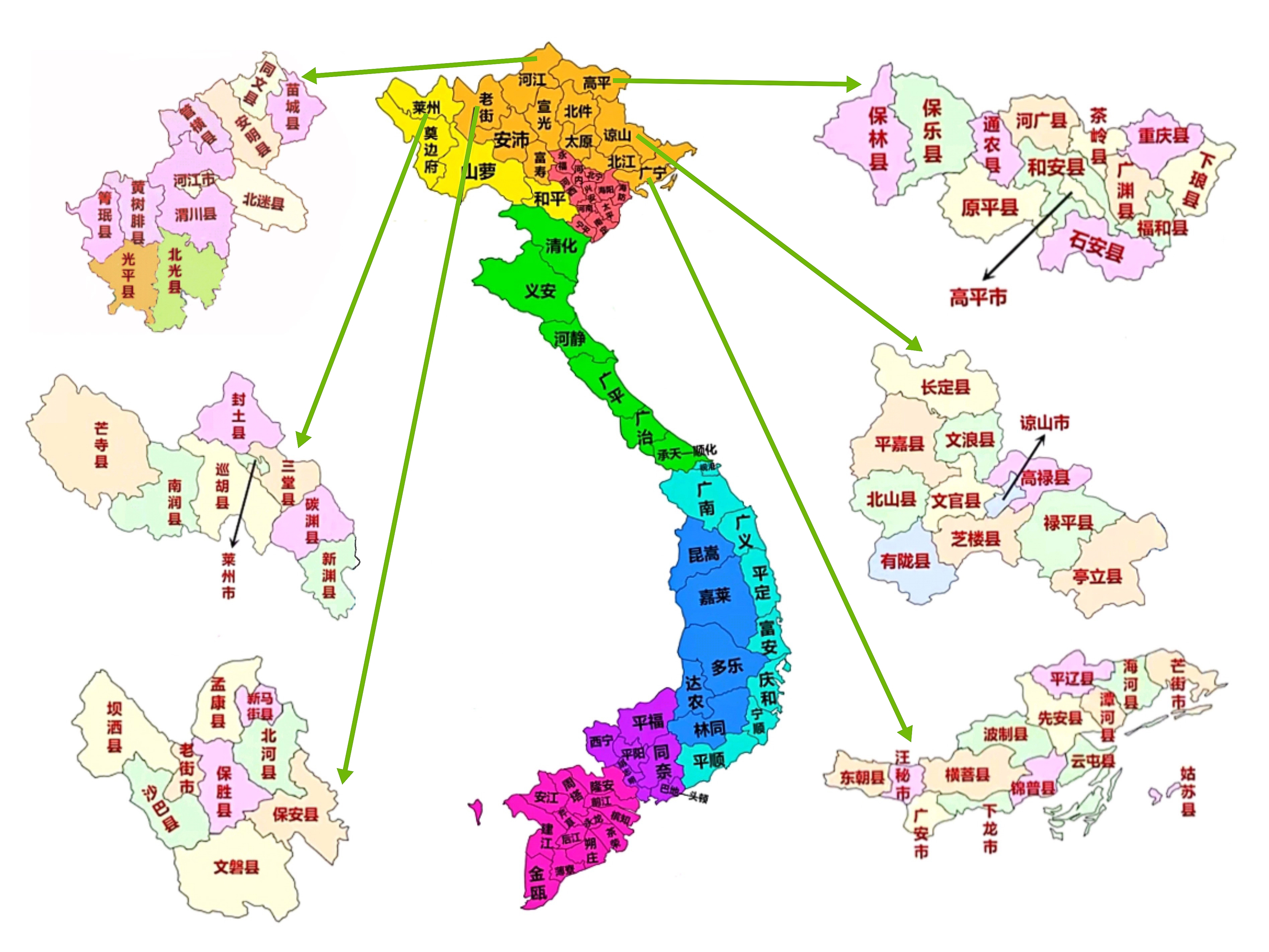 北越地图图片