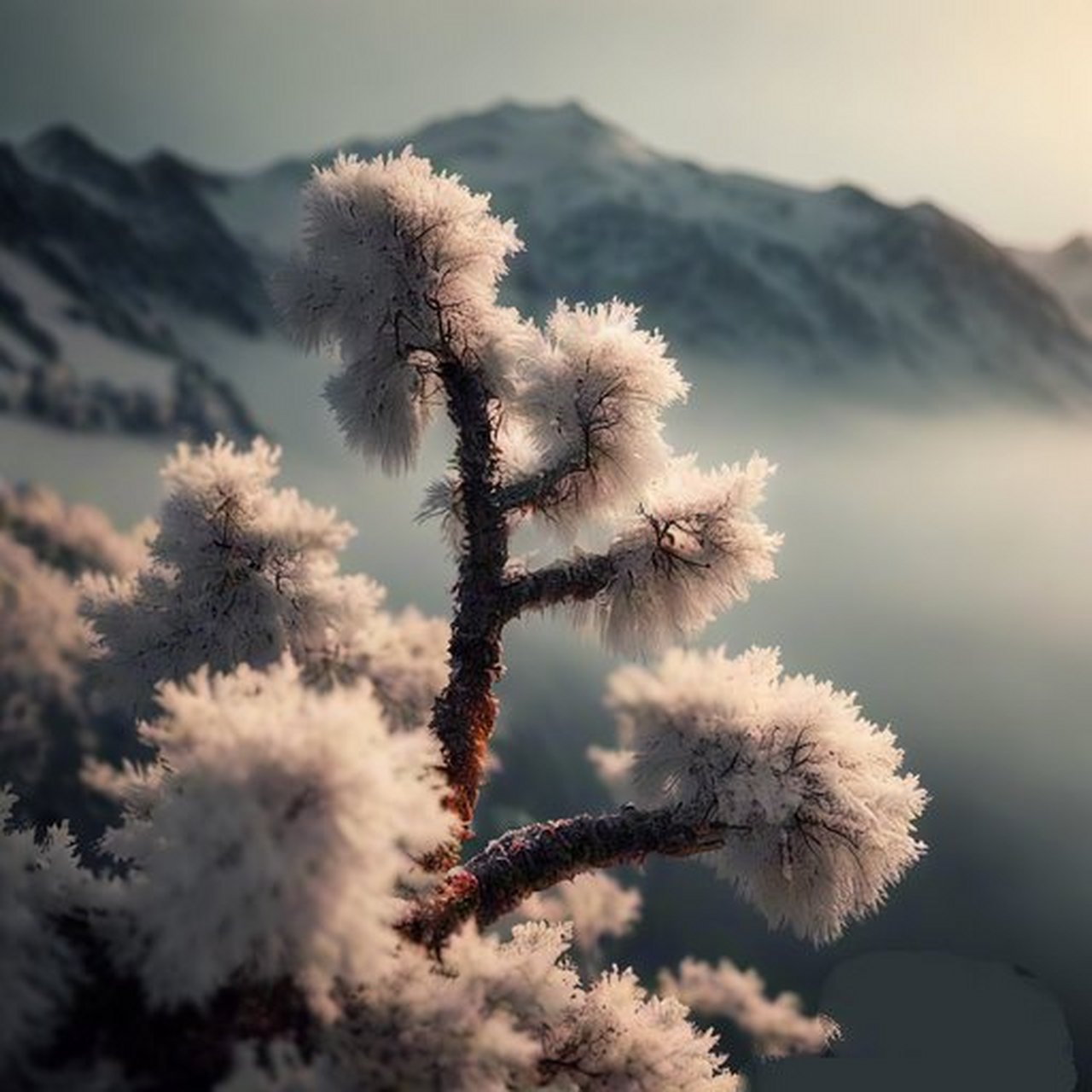 雪后清晨的魔法时刻78  7615 清晨,我推开门,眼前的一切仿佛