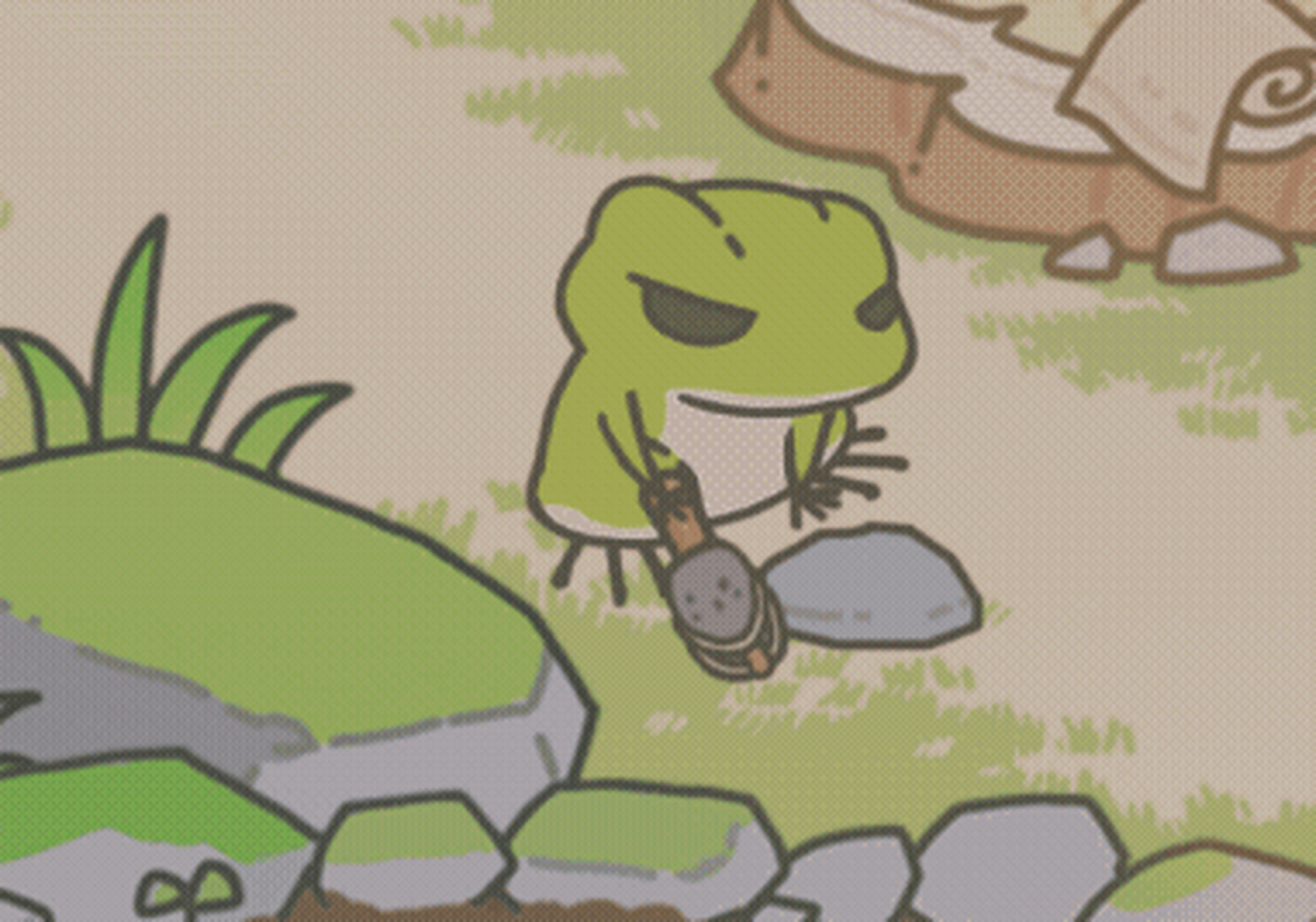 旅行青蛙之中国之旅#  可爱～ 小苗终于长大了些 不知道结果如何