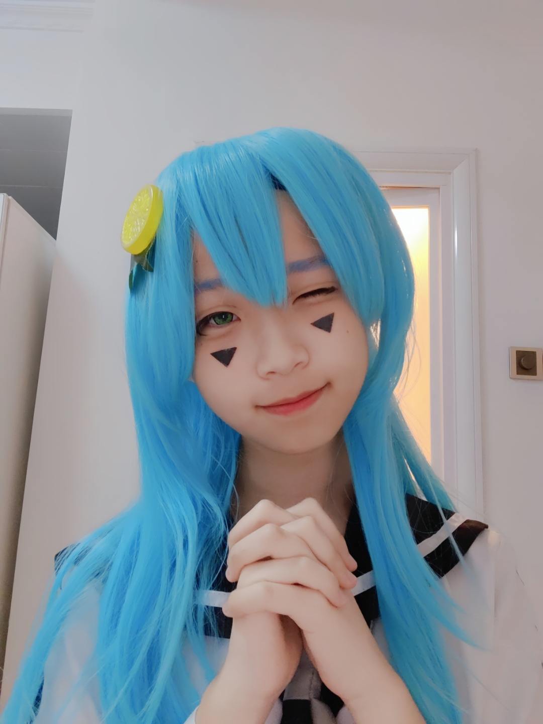 又cos了一个小柠檬～(自我感觉良好吧…#cosplay# #凹凸世界安莉洁# )
