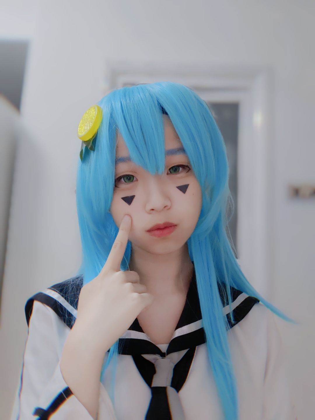 又cos了一个小柠檬～(自我感觉良好吧…#cosplay# #凹凸世界安莉洁# )