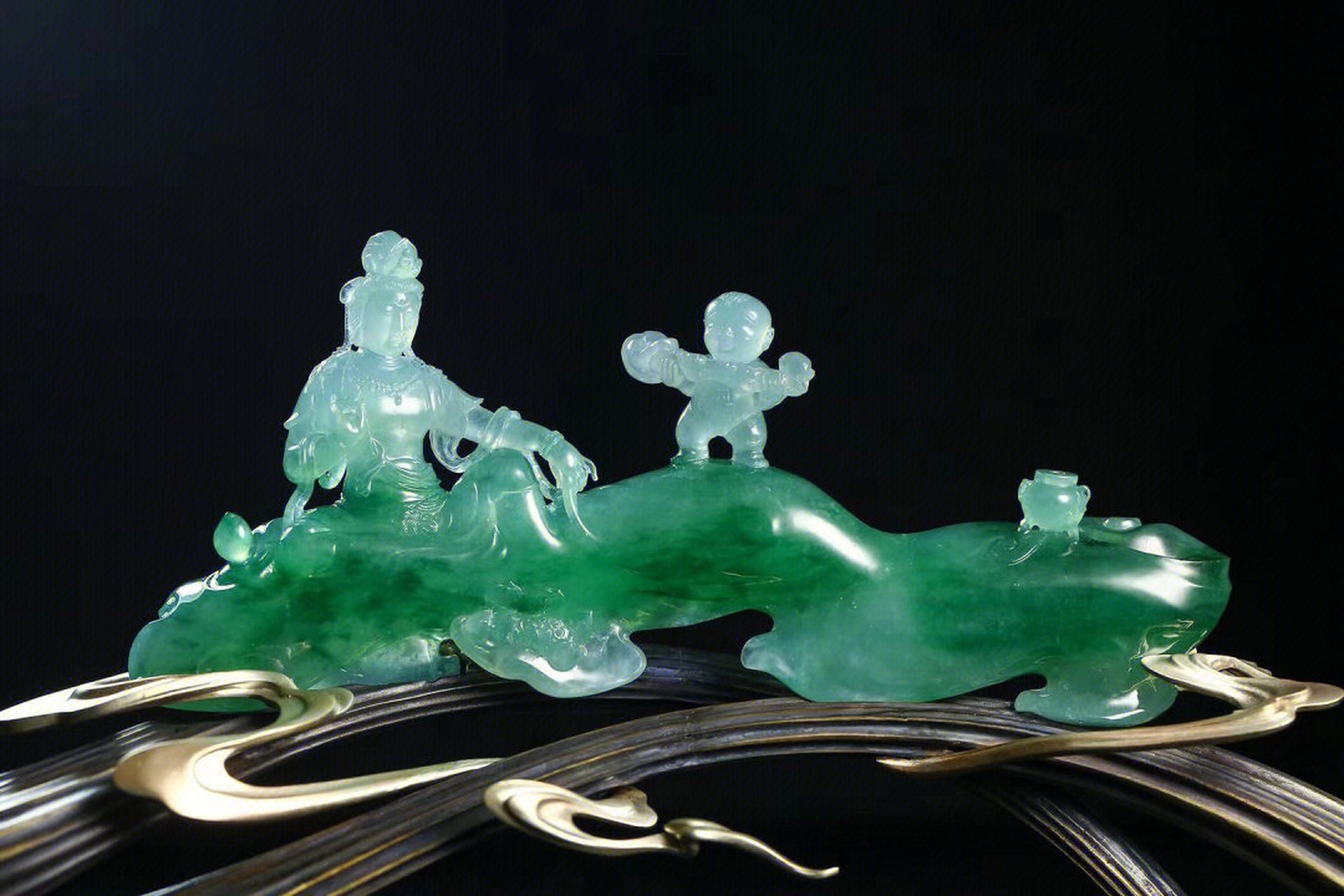 摄影作品#翡翠摆件#翡翠