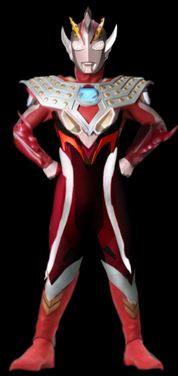 泽塔奥特曼.烈火燃烧形态 口号:熊熊斗志,燃烧热血!