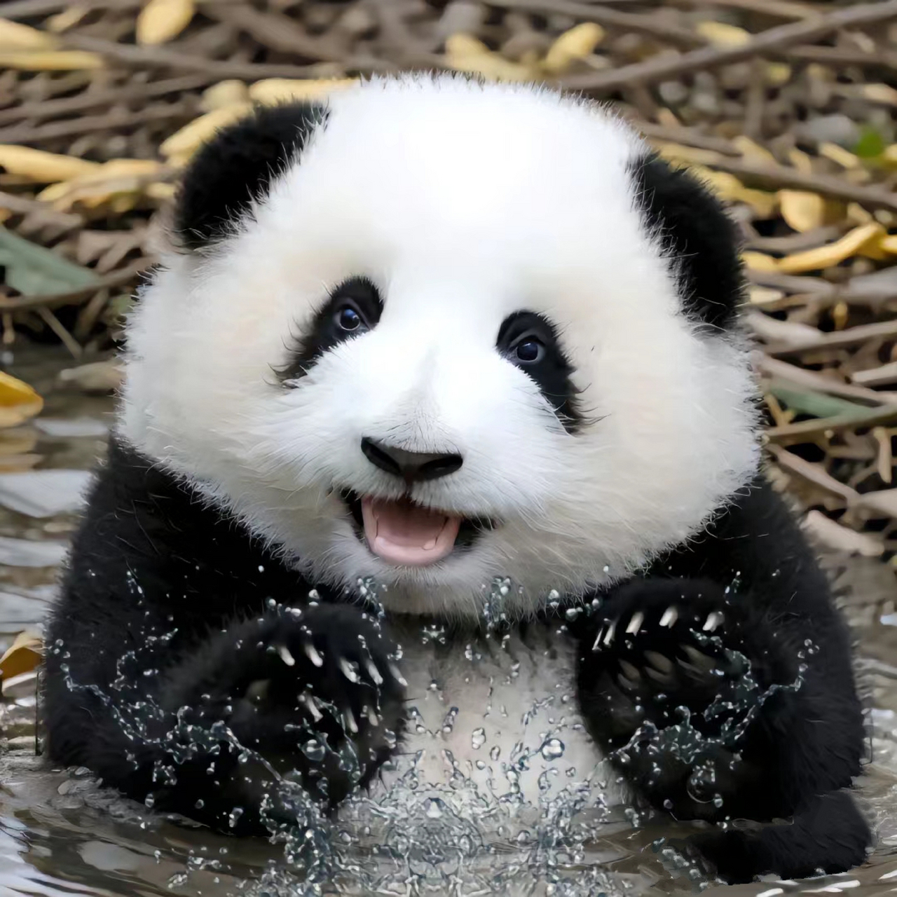 大熊猫# #熊猫果赖