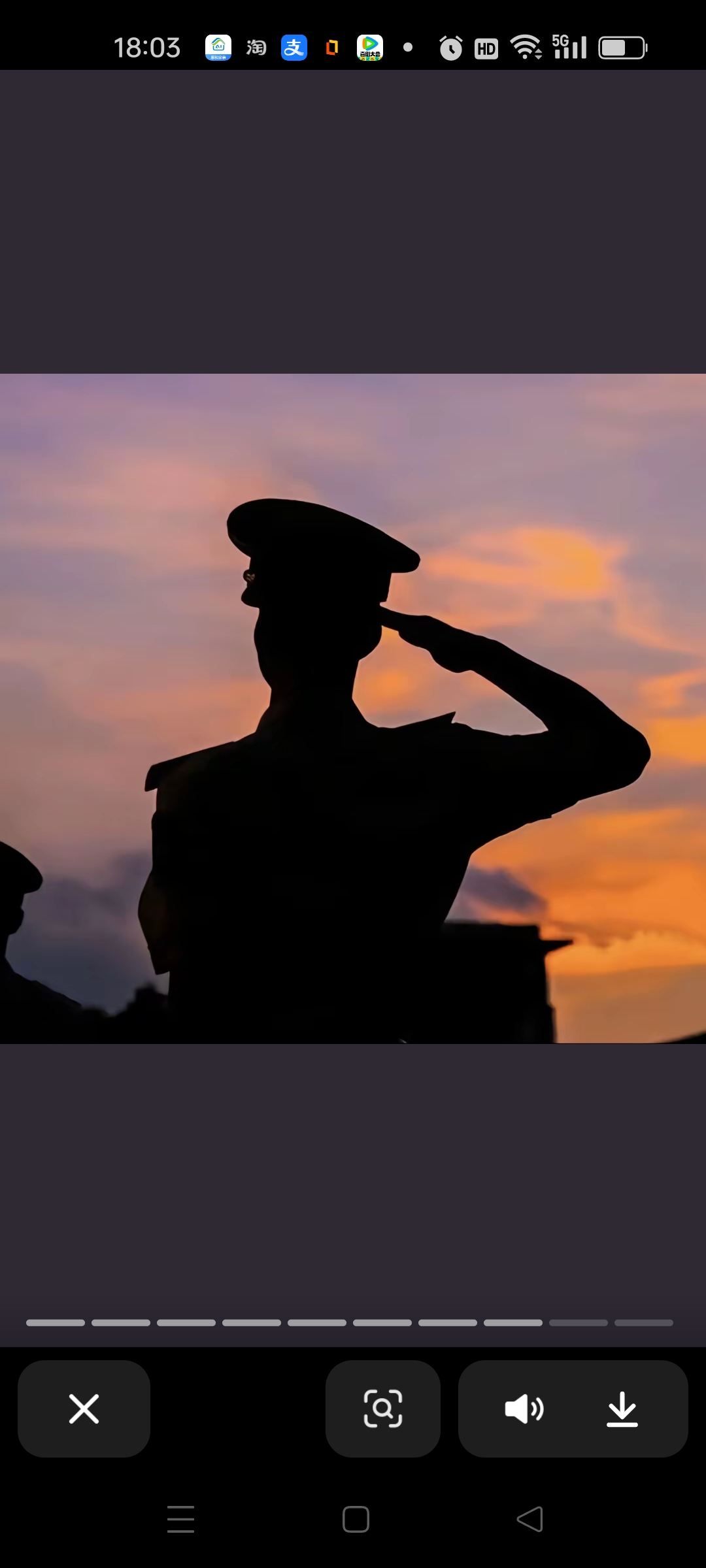 敬礼,夕阳下的守卫