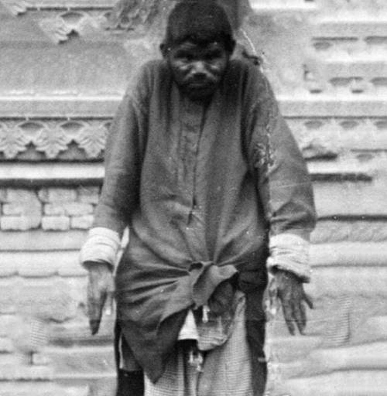 印度狼孩迪娜·萨尼查尔(dina sanichar)由狼群抚养长大.