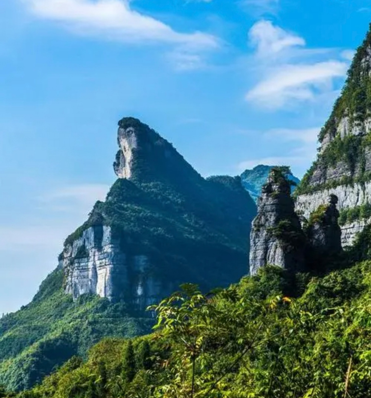 [心]重庆的打卡景点(4)[鲜花]金佛山[小红花]  [鲜花]金佛山,有喀斯特