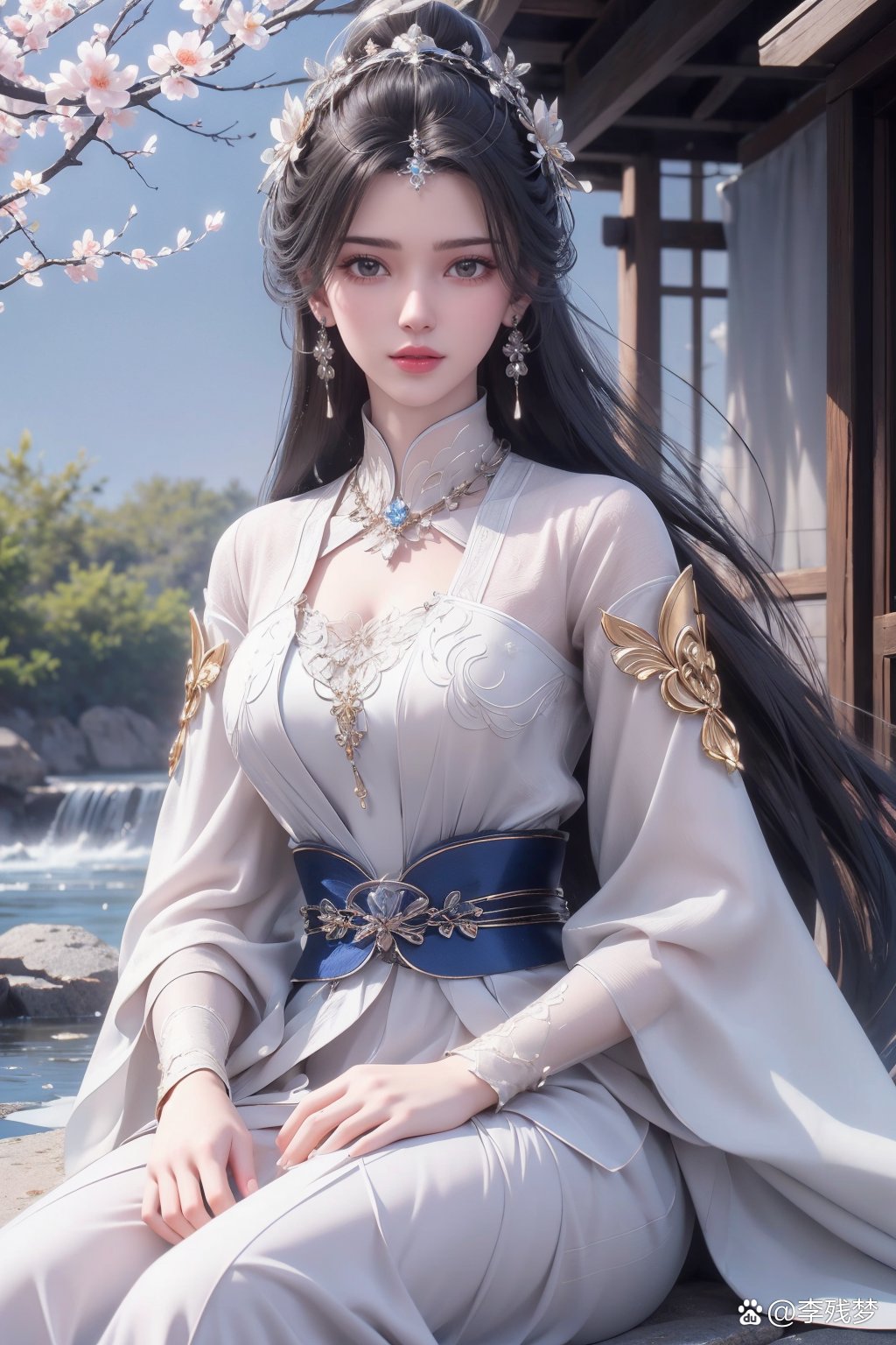 李慕婉,翩若惊鸿,婉若游龙,一袭紫霞,梦幻仙境.