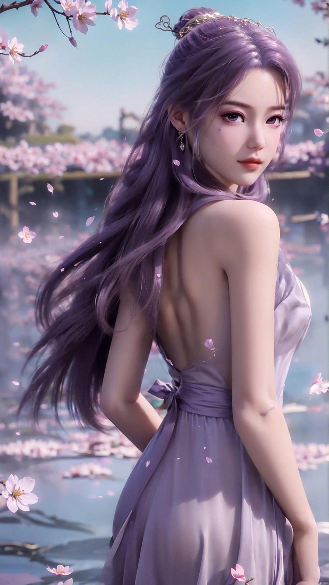 竹林深处,紫霞仙子轻抚衣袖,拂过这一池春水.