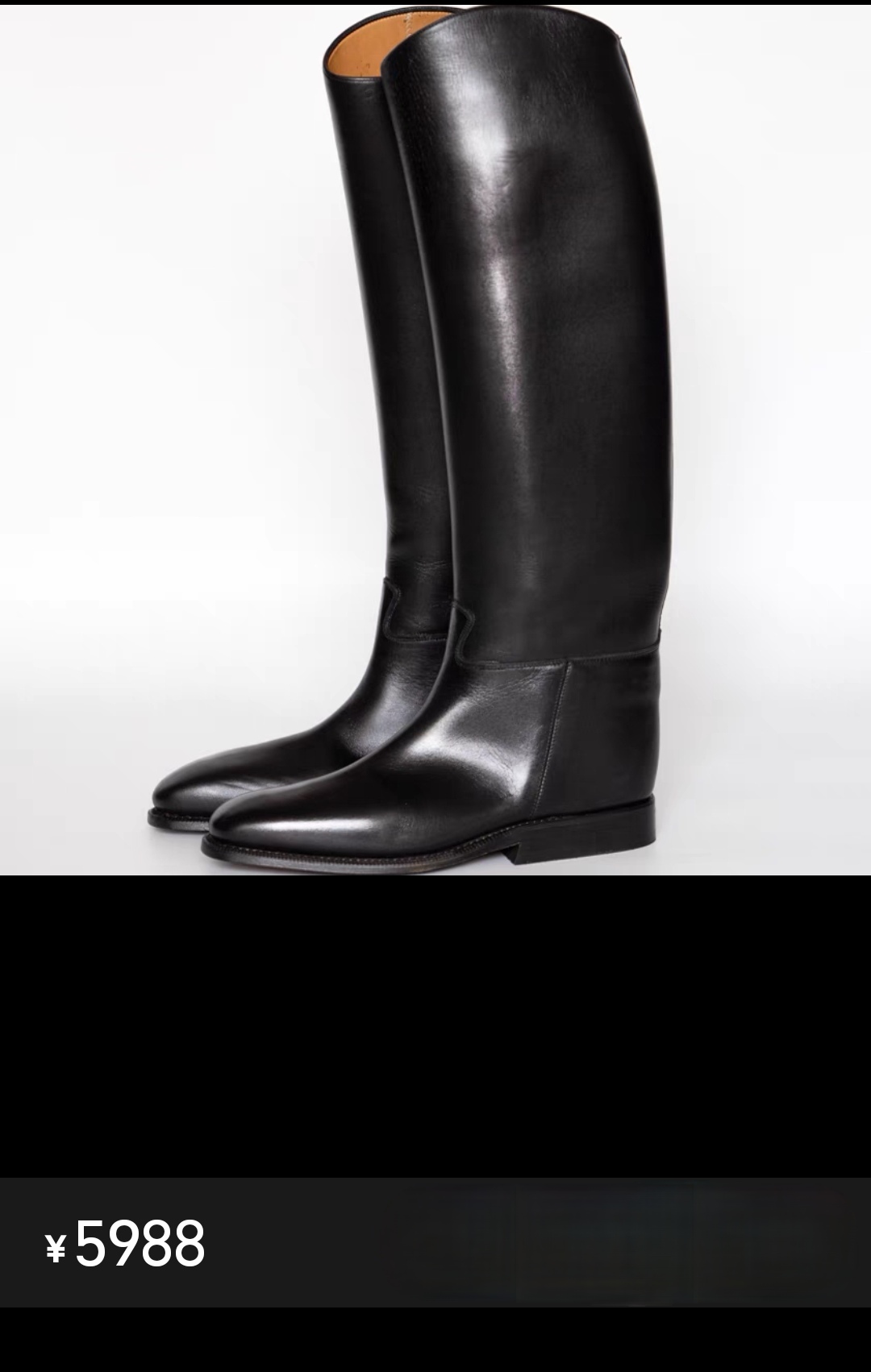 的男式长筒马靴送我都不要:其外形如此夸张!