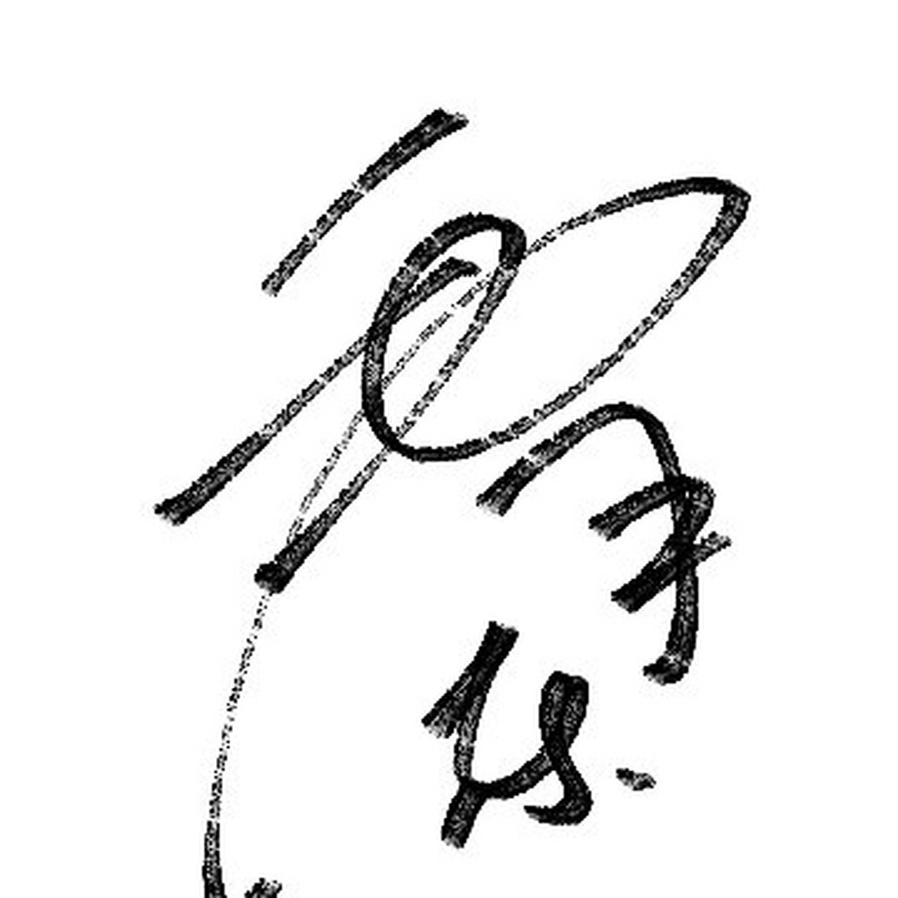 虎尘老师手指书法(1)