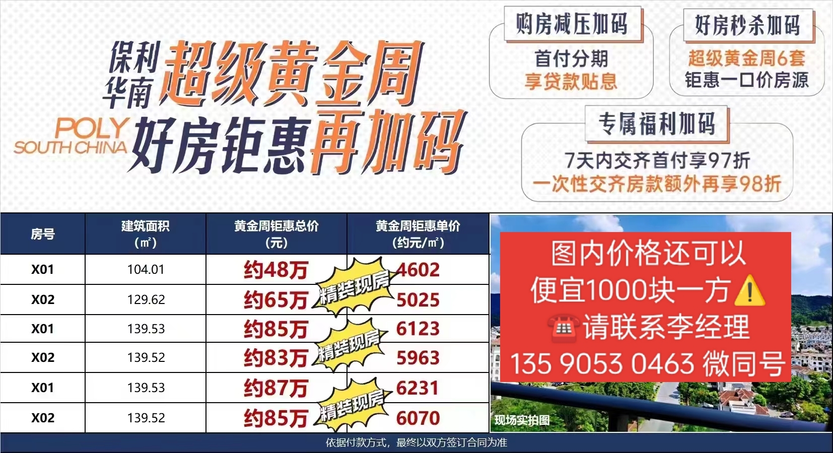 高明荷城保利西山林语 超级黄金周,单价4600带装修住宅!