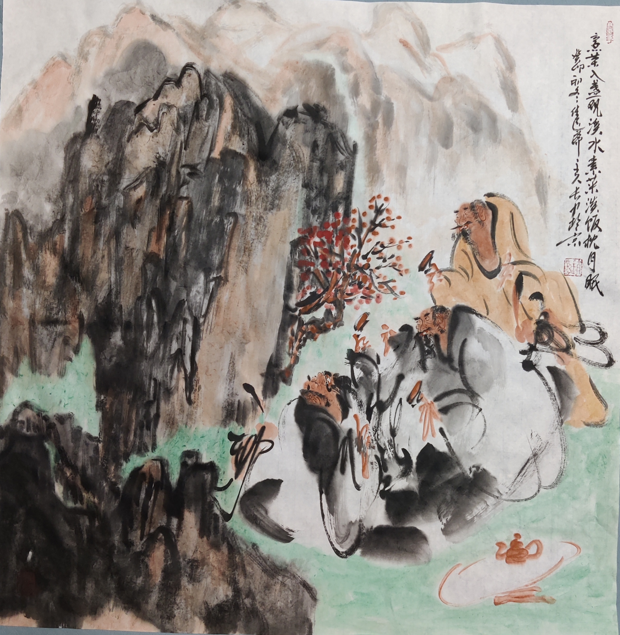 山间水墨画,品茶论道,静享和谐时光.