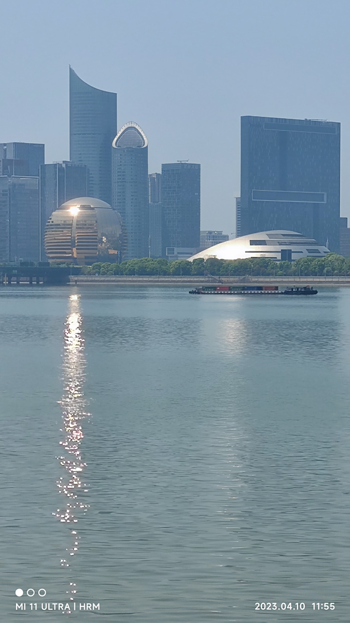 杭州钱塘江沿江美景,迎亚运城市处处景色美!