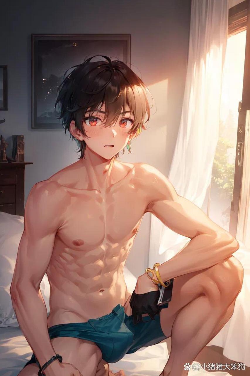 刷到一群二次元腹肌男