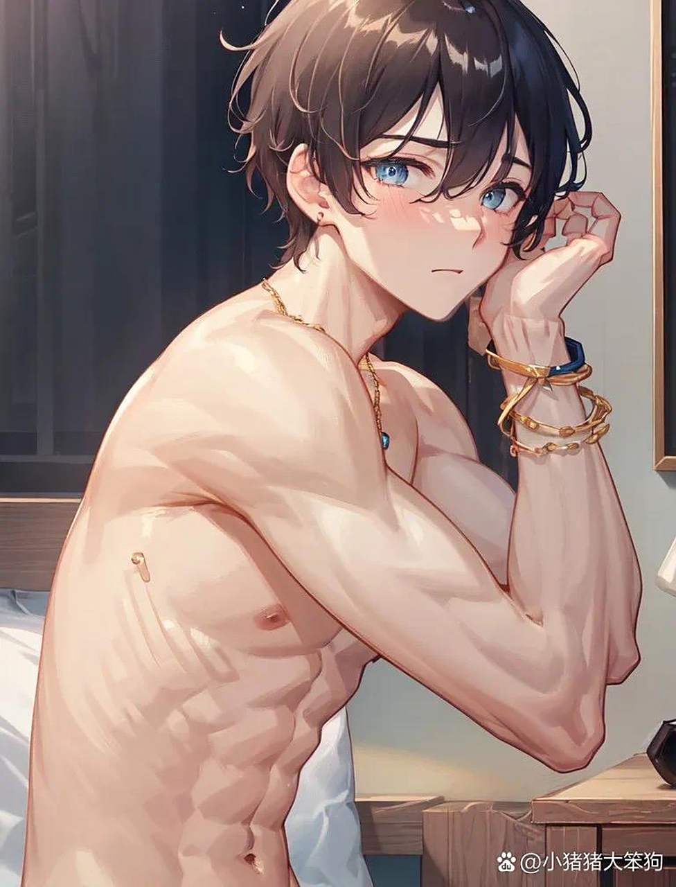 刷到一群二次元腹肌男