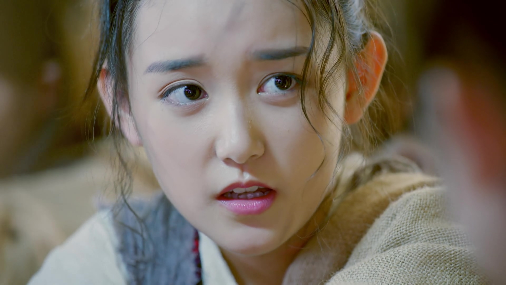 稍稍长大的蒋依依曾在古装剧《楚乔传》中扮演过一个奴隶