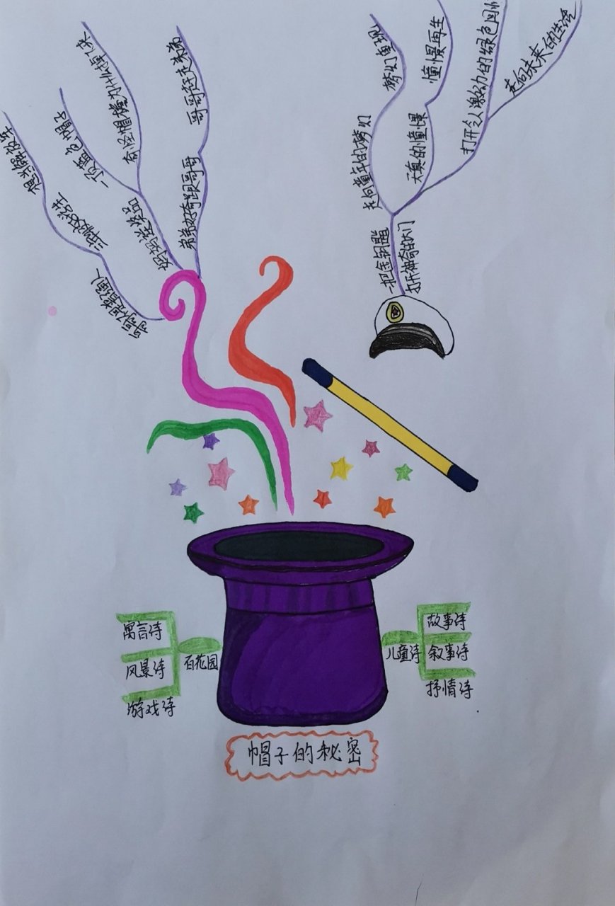 《帽子的秘密》思维导图