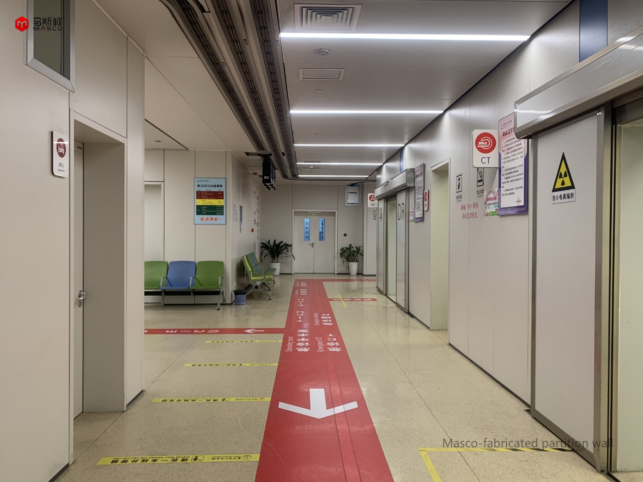 隔离区救护通道医院内部交通空间西安市第三医院科室楼道图片急救病房