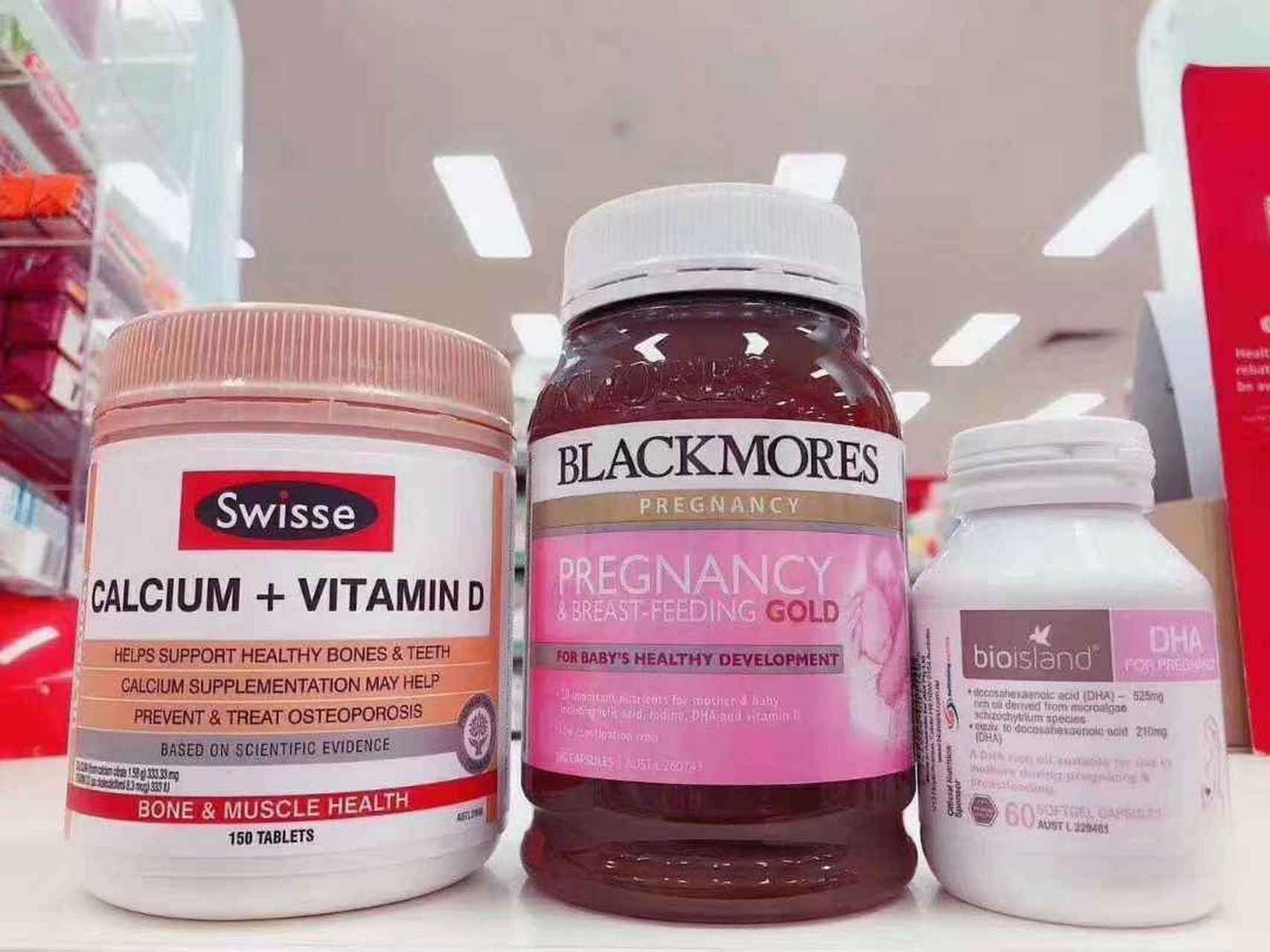 澳洲孕期三宝1swisse钙: 孕14周开始吃啦,防止睡觉腿抽筋和产后脱发 2