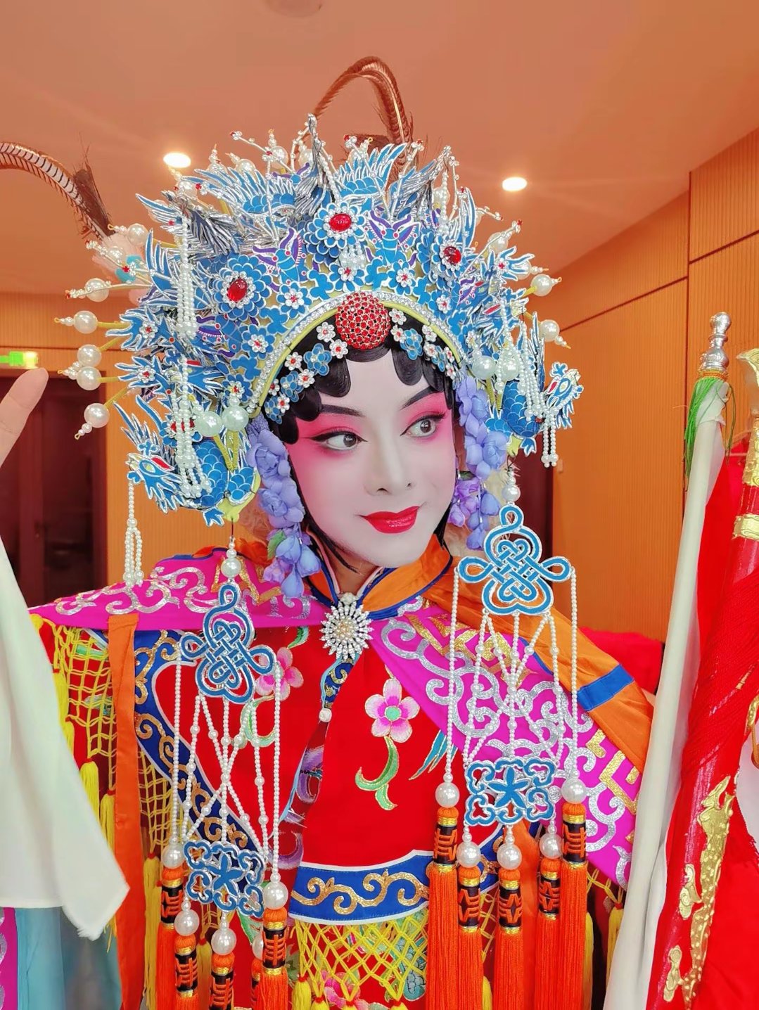 豫剧马派弟子甘肃省文工团国家二级演员吕伟伟《穆桂英挂帅》剧照