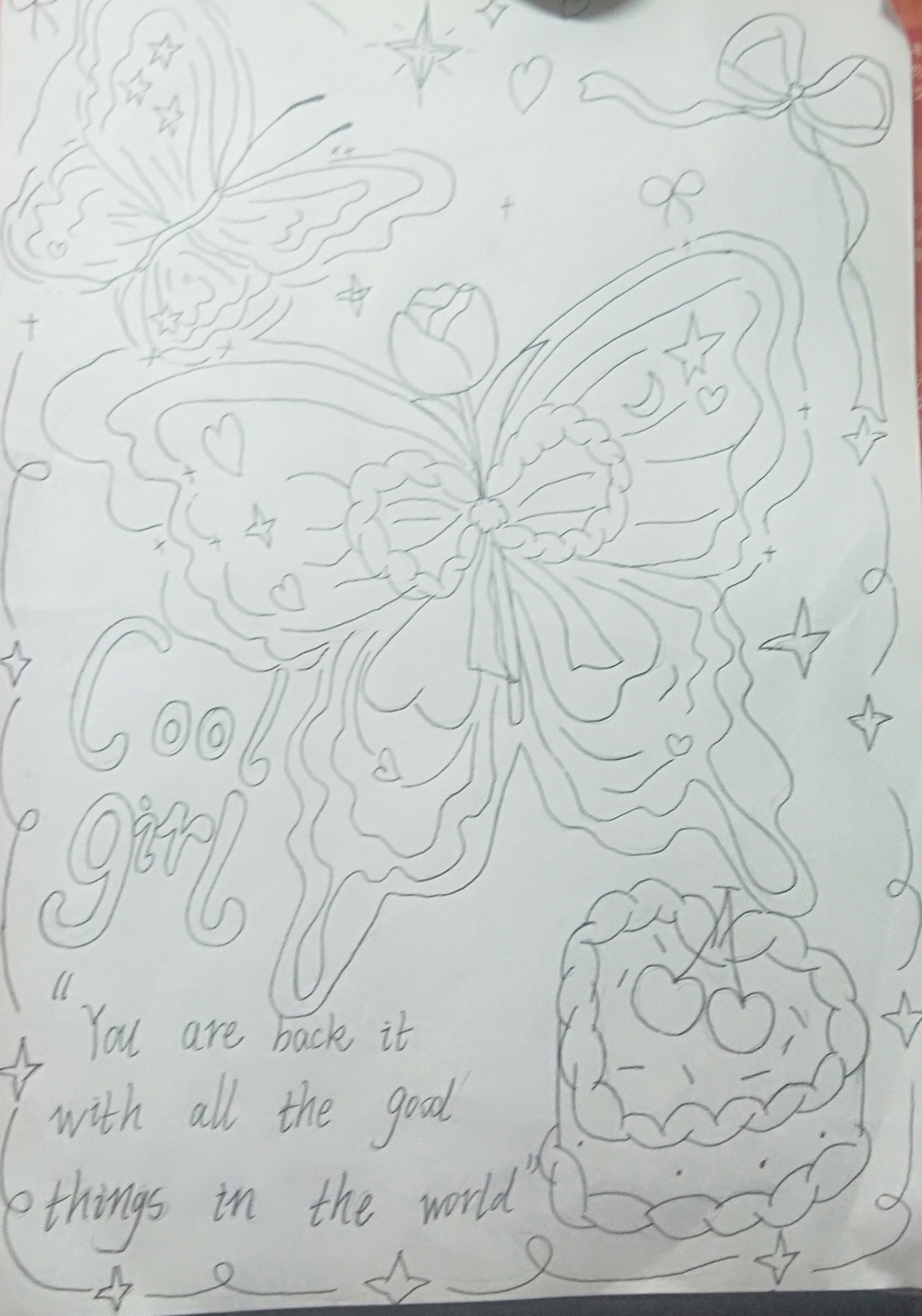 试着涂色,为美丽蝴蝶添加色彩,好看的置顶