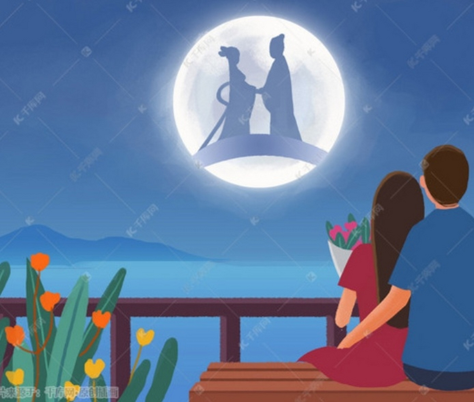 七夕四绝(平水韵)       (一)相思  自启鸿蒙孰种情?