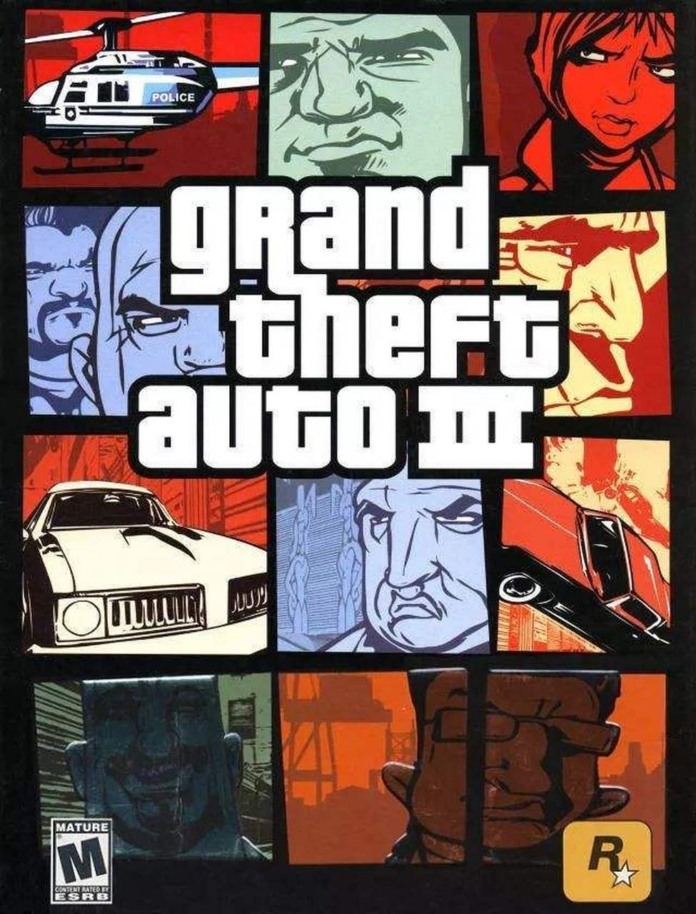 不知道大家发现没有,gta3宣传画里的人物和游戏里的形象很不符.