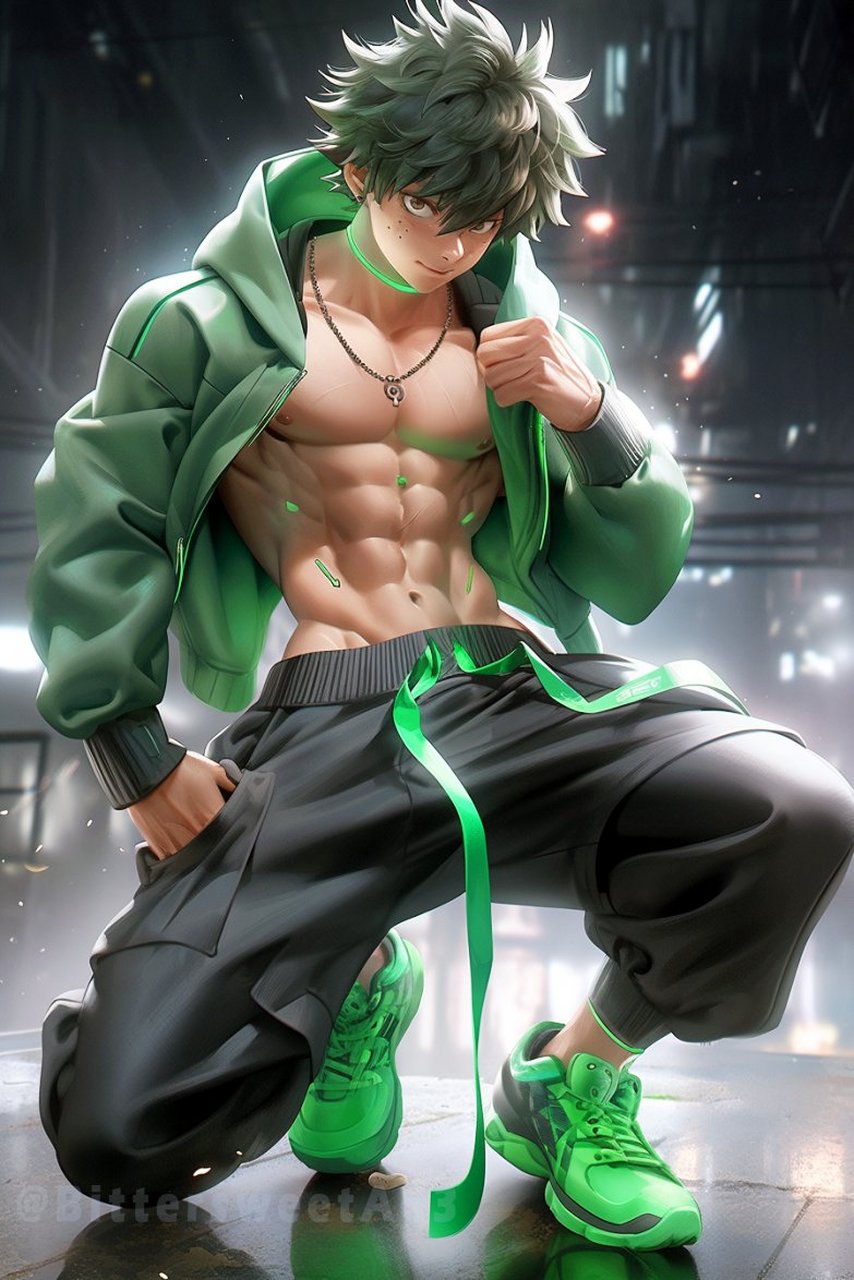 [加油啊]#ai绘画# #动漫头像和壁纸# #肌肉