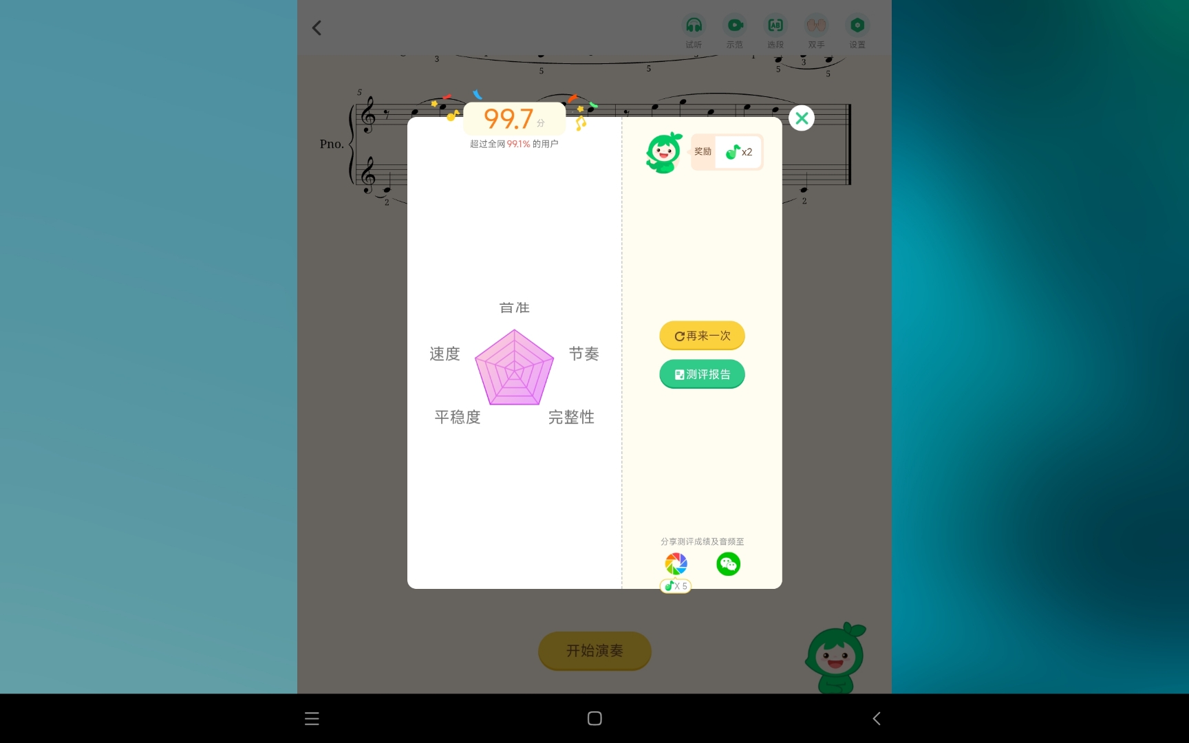 小叶子的评分标准
