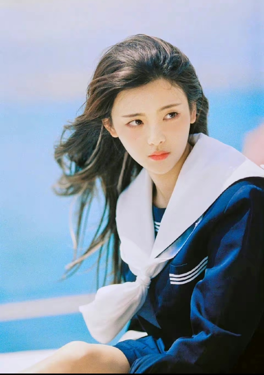 杨超越水手服好有青春少女感啊#杨超越# #青春