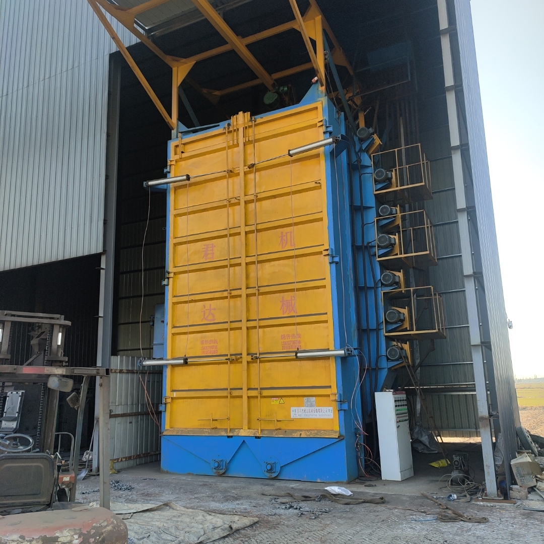 大型吊钩式抛丸机,弯头除锈喷砂机