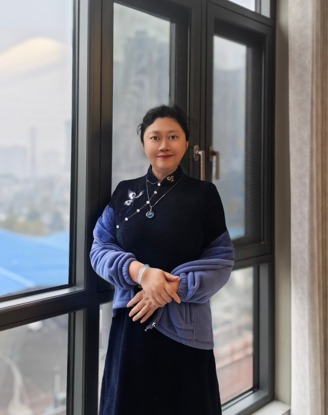 因为暖冬,所以旗袍