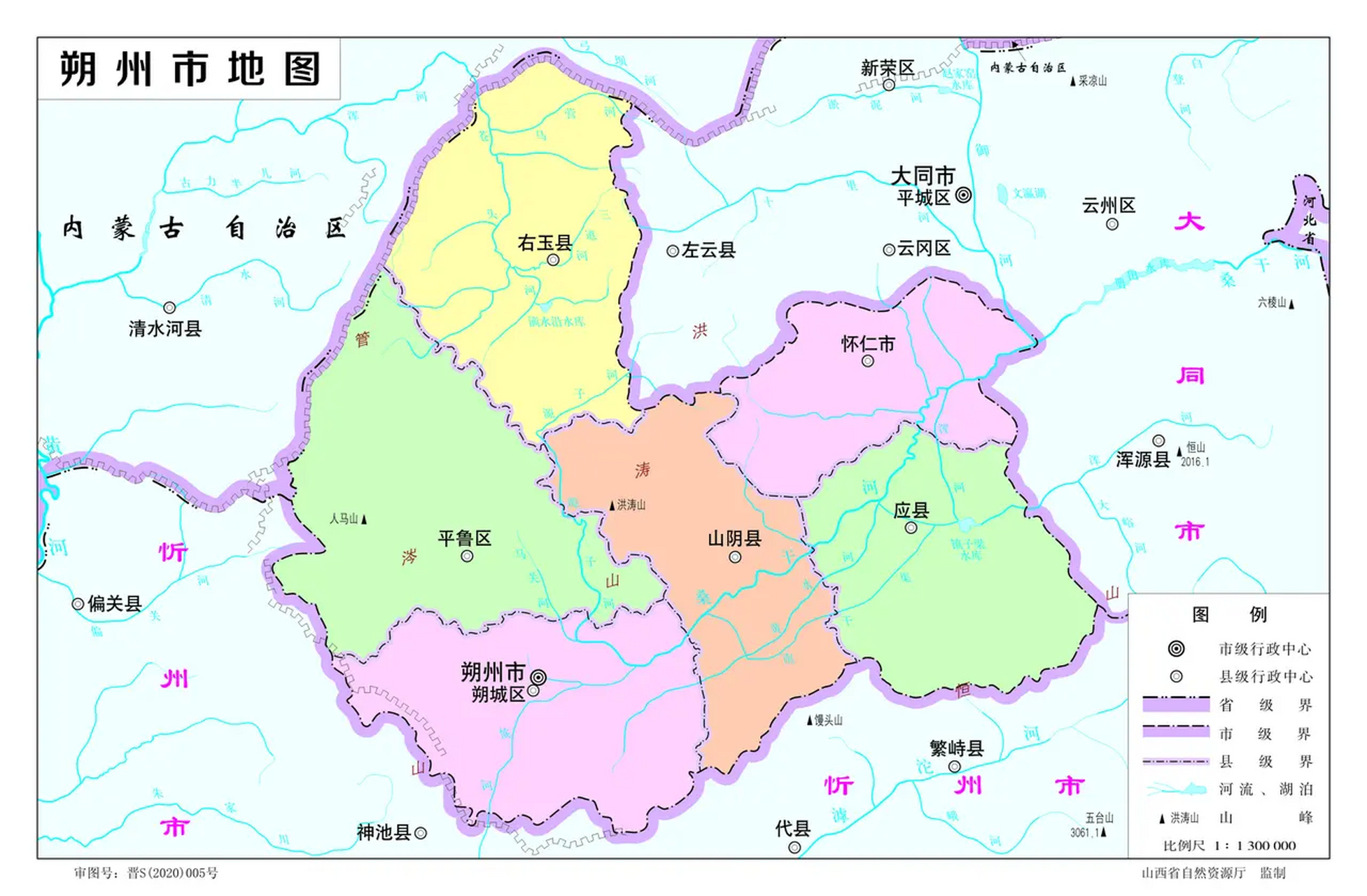 朔州市人口180万.应县木塔非常有名气.