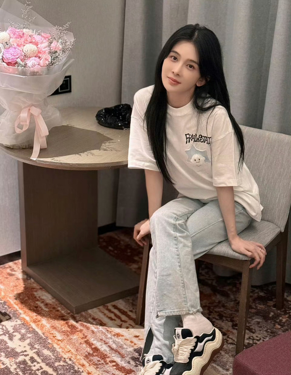 明星穿搭# #赵樱子