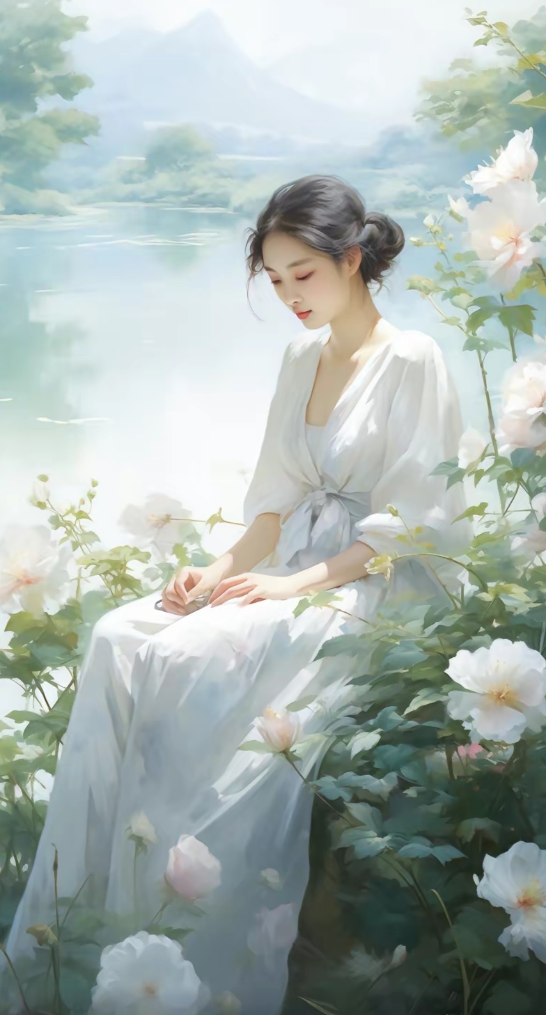 窈窕淑女 端庄秀丽的东方女子,举手投足尽显优雅大方,含情脉脉,楚楚动