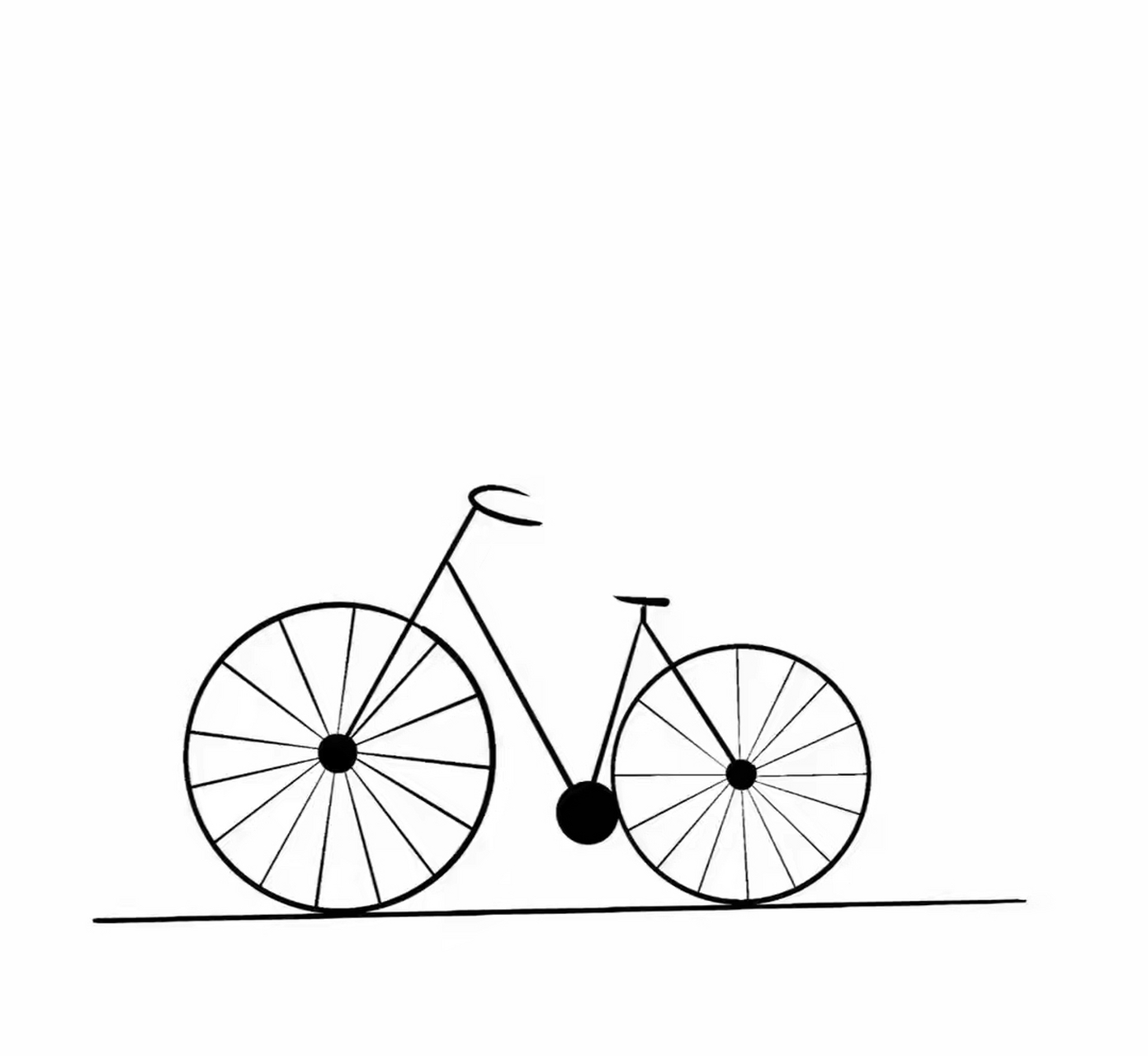 一笔一划,孩子都会画的自行车简笔画,喜欢收藏备用