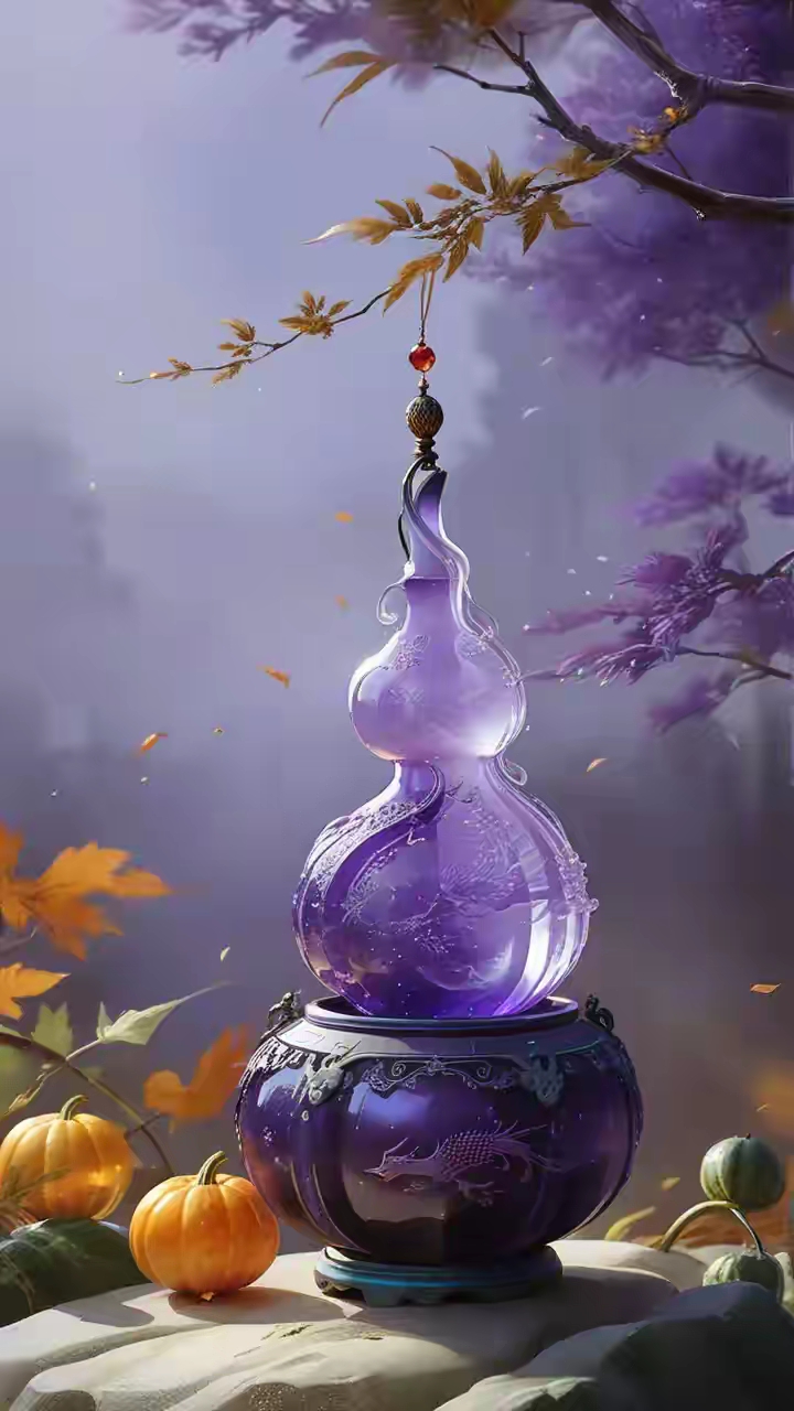 紫气东来,福禄(葫芦)满满