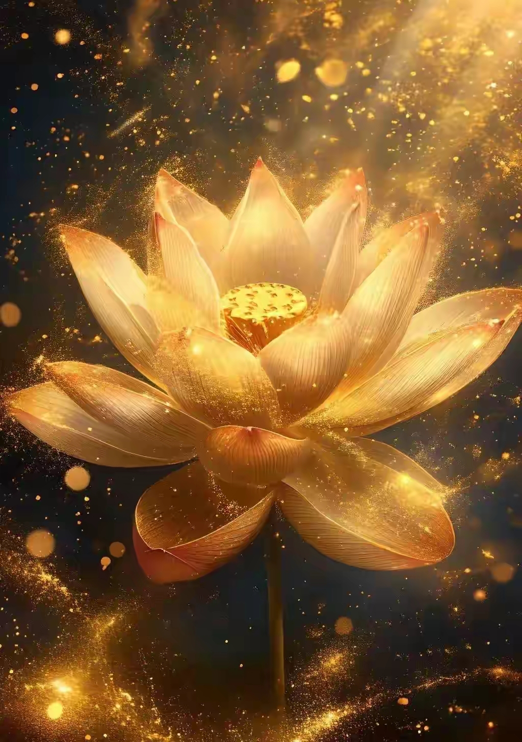 金色莲花,期望它能给你带来好运